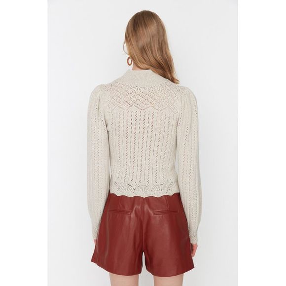 NWT Trendyol Women Regular fit Standing collar Knitwear Sweater - Picture 5 of 11